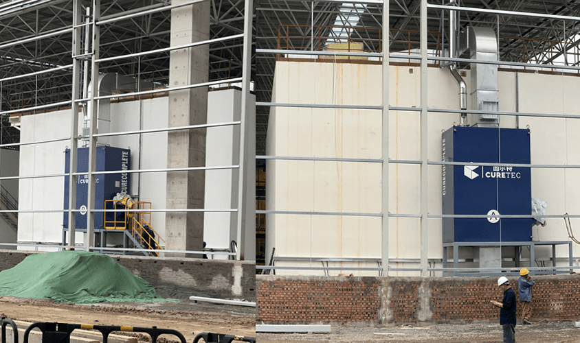 concrete block curing solutions